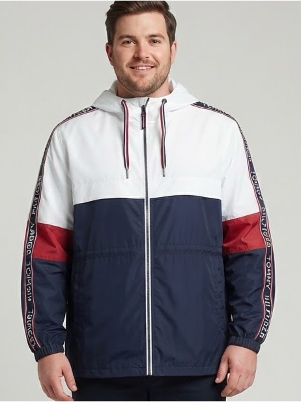 Tommy Hilfiger Logo Tape Colorblock Windbreaker
